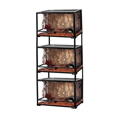 steel cage box|stackable reptile cages.